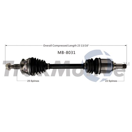 Surtrack Axle Cv Axle Shaft, Mb-8031 MB-8031